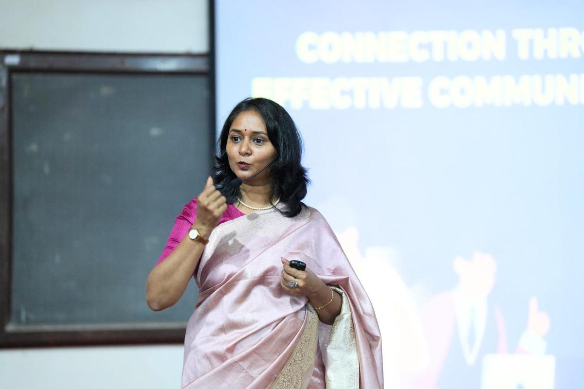 Teacher in a classroom